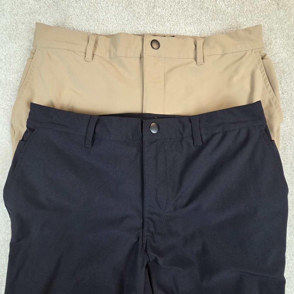 Cuts AO Jogger Lot of 2 Mens Black Tan Technical Stretch Pants Size L